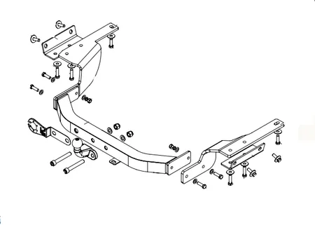 Фаркоп Baltex для Toyota Highlander 2020- 249463 в 