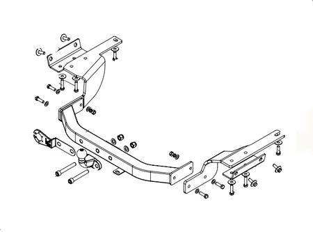 Фаркоп Baltex для Toyota Highlander 2020- 249468 в 