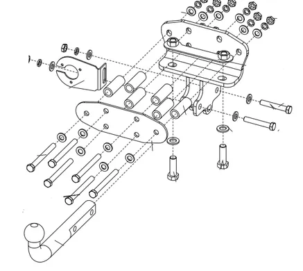 Фаркоп Baltex для Toyota Land Cruiser J200 2007-2021 24199412 в 