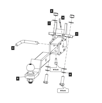 Фаркоп Baltex для Land Rover Range Rover Sport 2005-2013 34337232 в 