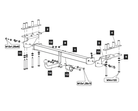 Фаркоп Baltex для Land Rover Discovery Sport 2015-2019 34342712 в 