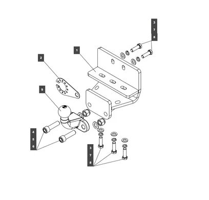 Фаркоп Baltex для Toyota Land Cruiser J300 2021- 249470 в 