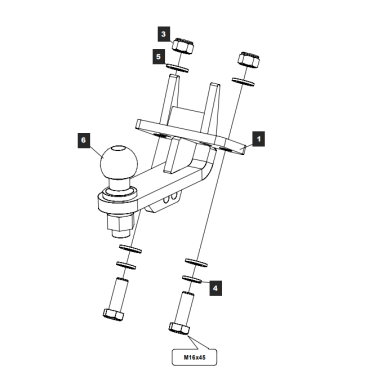 Фаркоп Baltex для Land Rover Discovery 2004-2009 34333832 в 